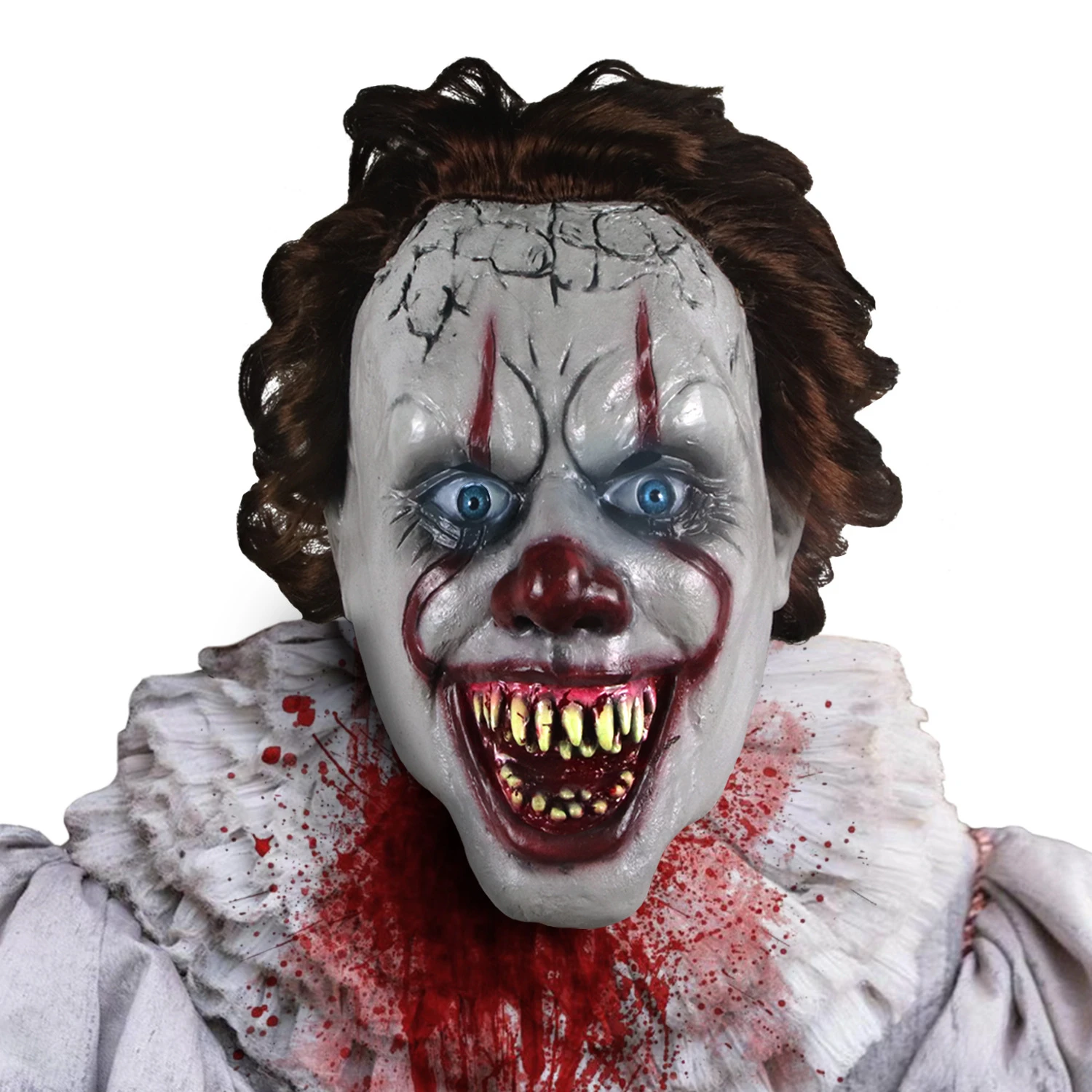Новинка Pennywise маска клоуна Stephen King's It глава две маски Косплей Шлем реквизит |