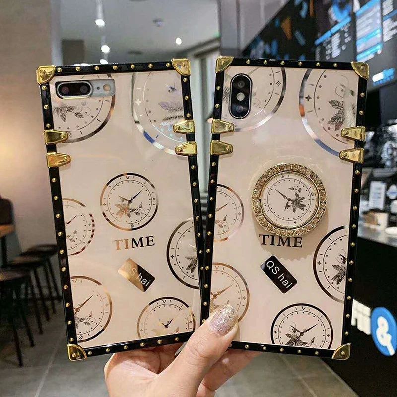 

For Xiaomi Redmi Note 10 Pro 9S 8T 9 S 8 7 9A 9C 8A 7A Mi 10T Lite 10 Poco X3 M3 F3 F2 Fashion Ring Holder Protection Soft Case