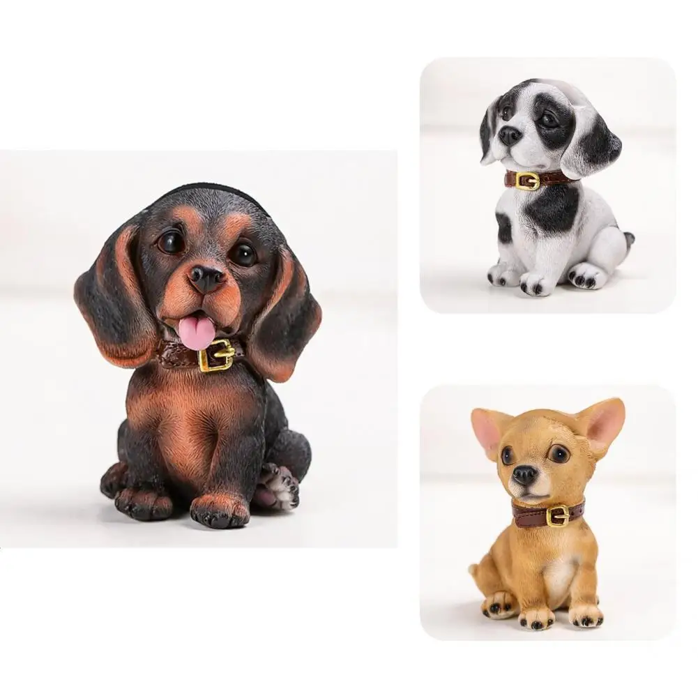 

Dog Figurine Anti-fade Universal Animal Miniature Portable Cute Mini Glasses Stand