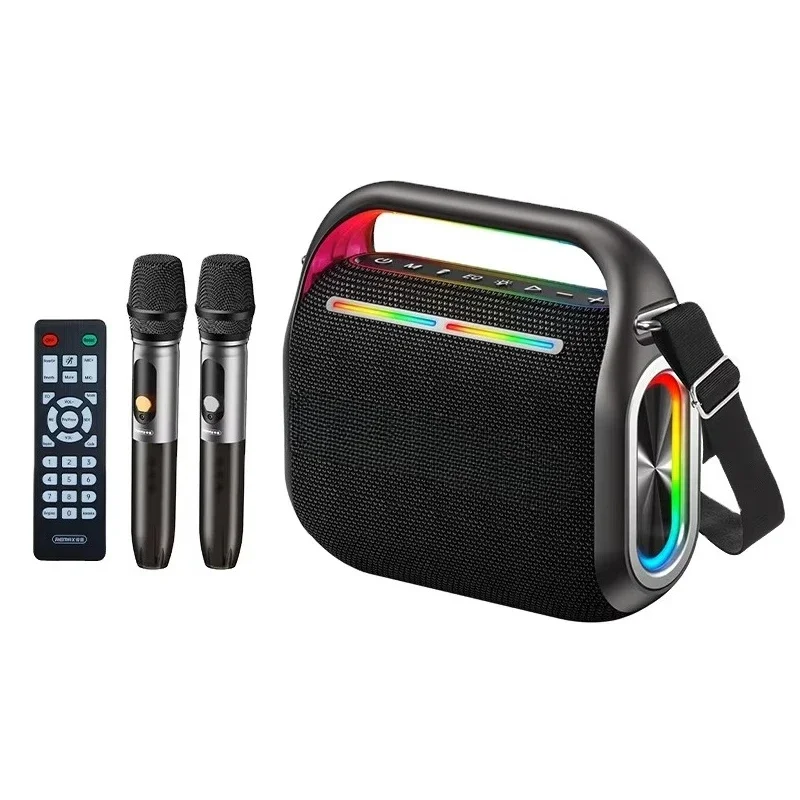 Фото Портативная беспроводная колонка REMAX RB-M65 Party Light с двумя микрофонами №1