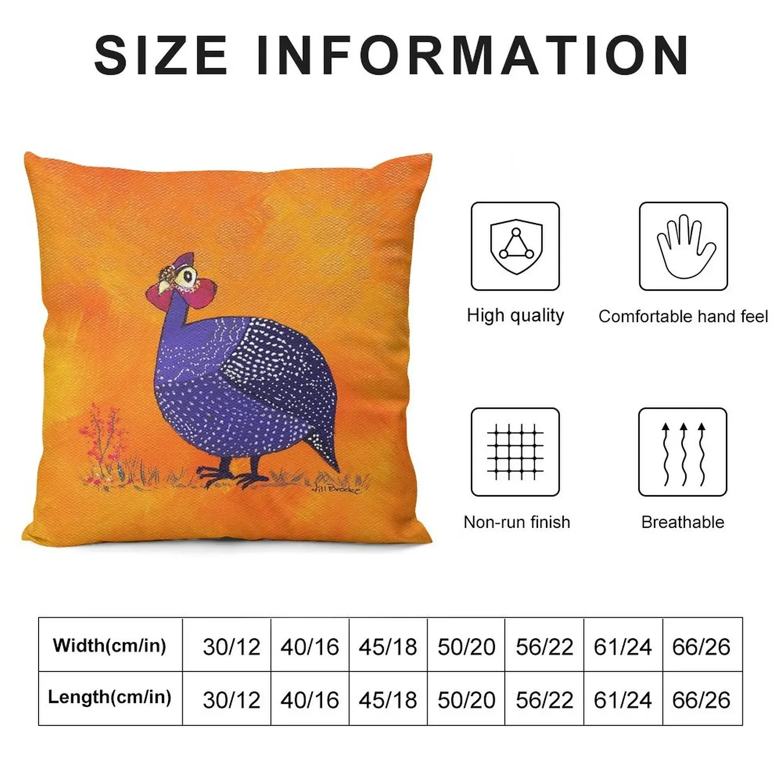 Декоративная подушка Gussie the Guinea Fowl рождественские украшения 2025 декоративная