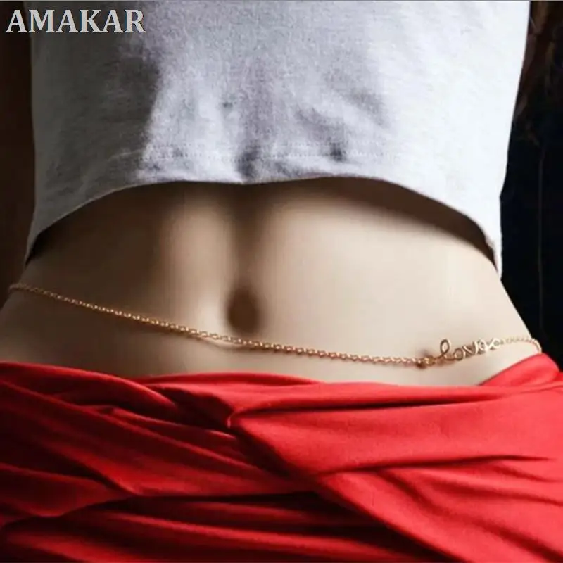 

Custom Name For Women Waist Chain Stainless Steel Belly Chains Waist Sexy Body Jewelry Personalized Gifts New Fashion