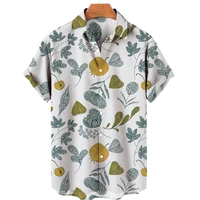 summer new brand 3d t shirt for men plant fruit pattern funny short sleeved unisex casual hawaiian shirt beach fashion top 5xl