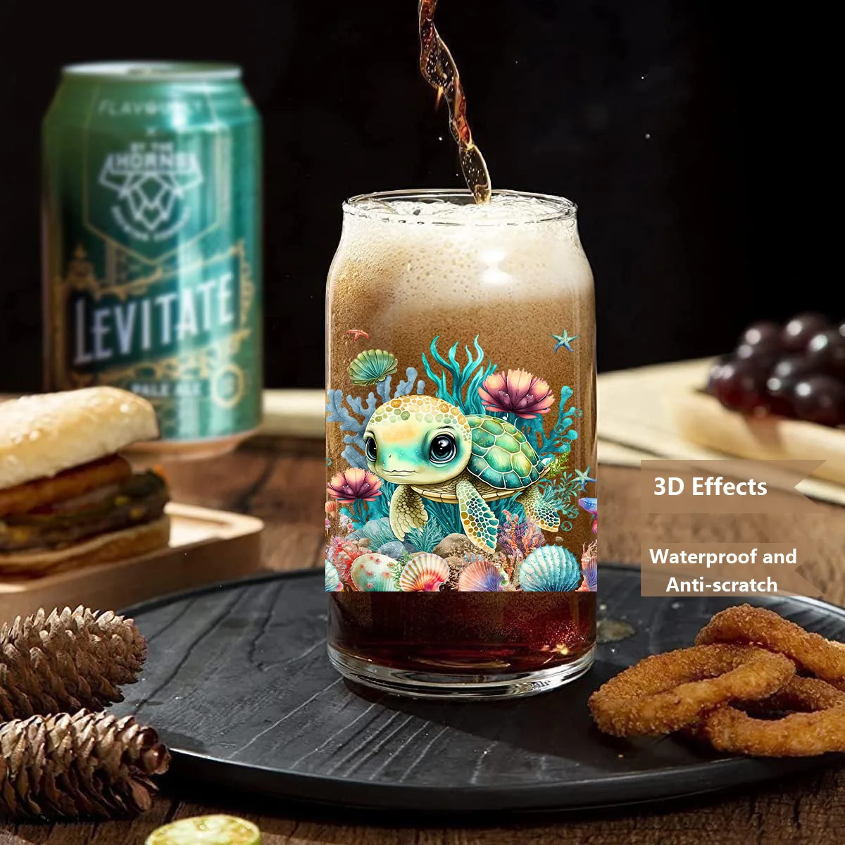 Водонепроницаемые наклейки с милым черепаховым узором сделай сам 3D переводы