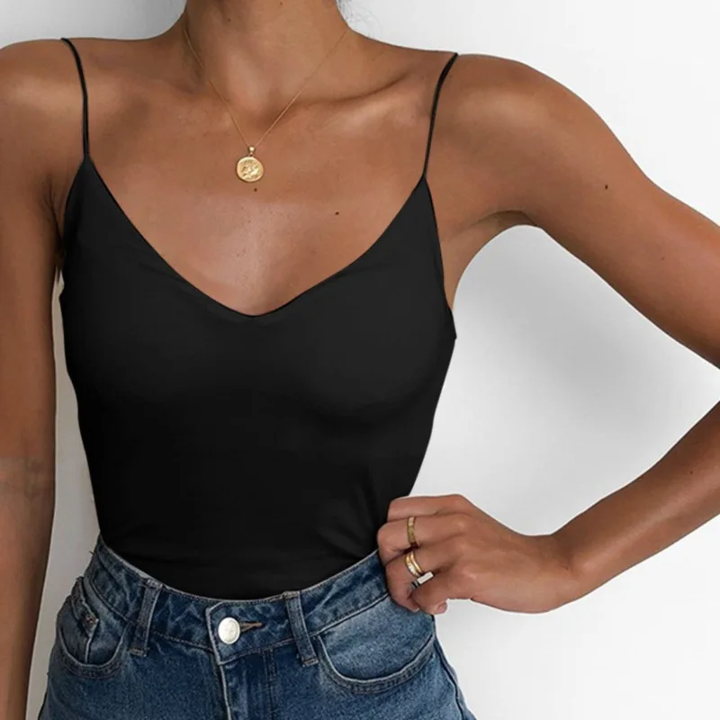 

Satin Women Tank Thin Wild Solid Camis Vest Woman Tops Female Summer New Sexy Strap Basic Tops 2022 Slim Sleeveless Camisole