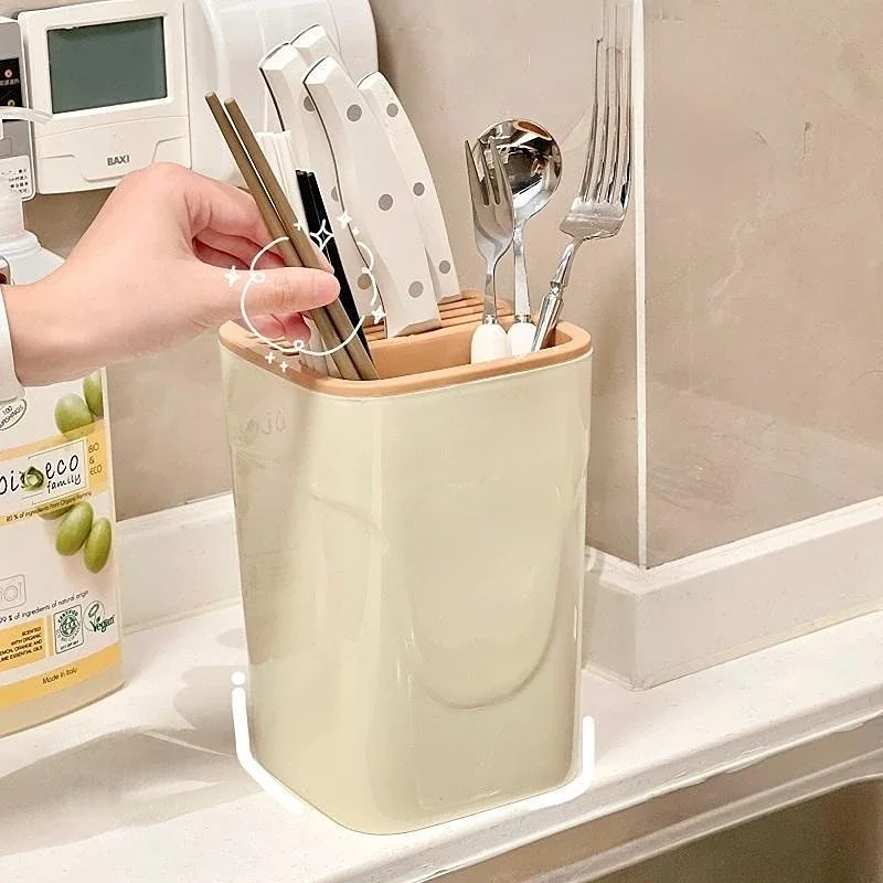 Милый медведь нож шеф-повара угловой держатель пластиковый белый посуда