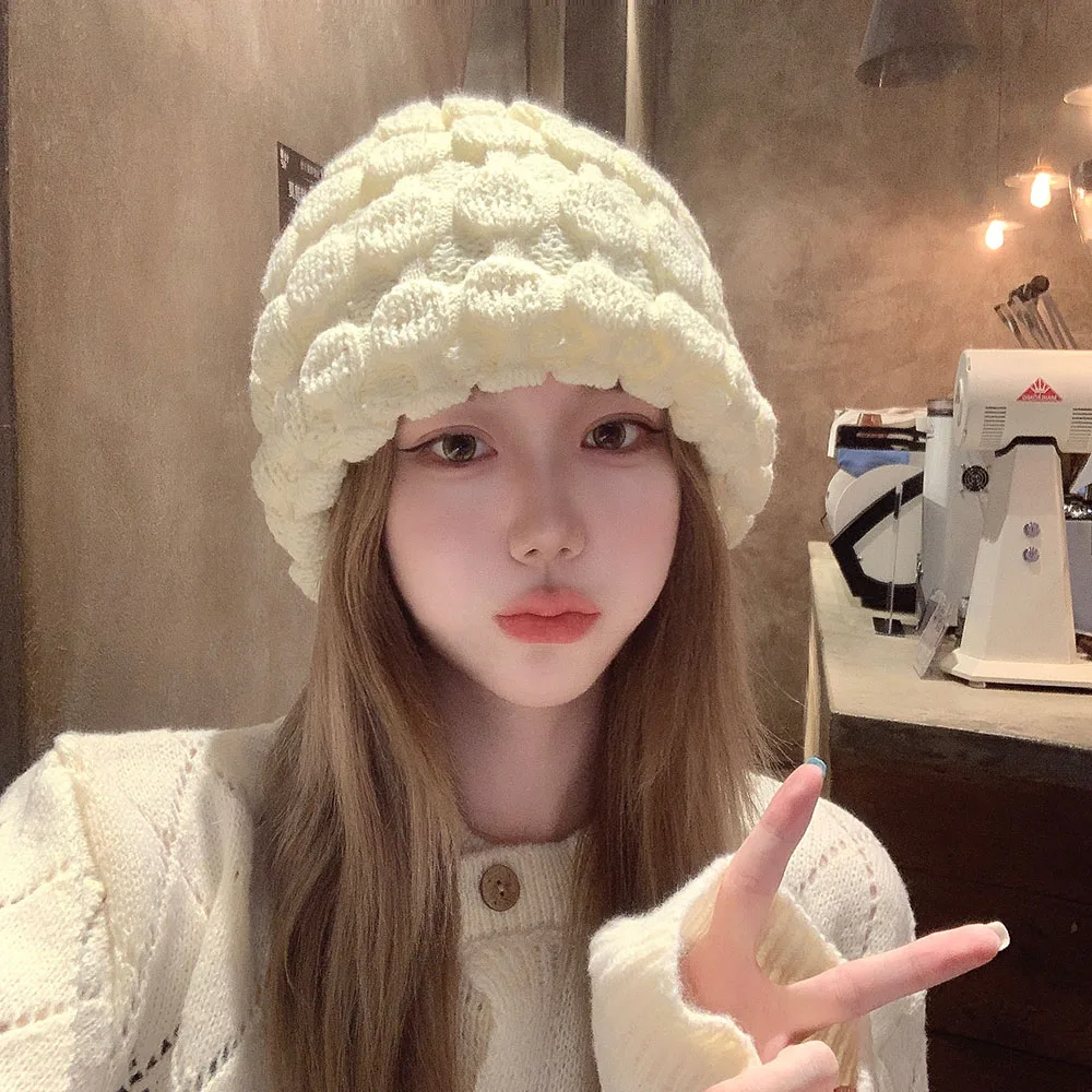 

2022 NEW fashion winter hat for women and men beanie Bubble cap warm Knitted cute hat for gift with free shipping