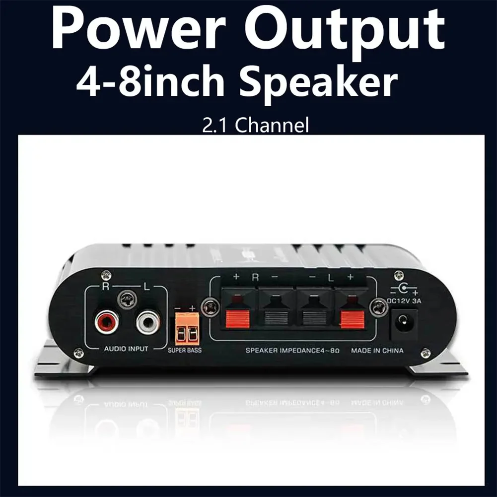 ST-838 2 1 канальный усилитель мощности 0 + стерео басов 20Wx2 40 Вт HiFi сабвуфера