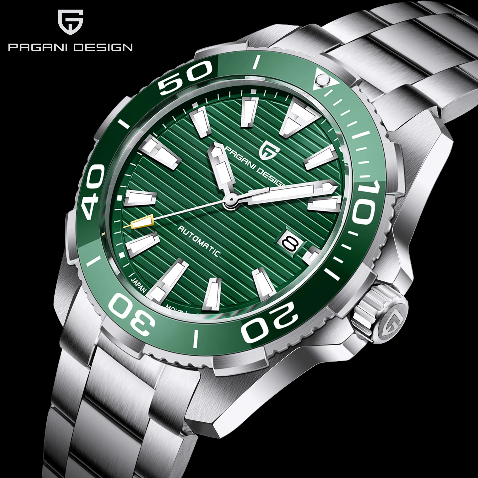 

PAGANI DESIGN New Luxury Automatic Men's Watch Top Brand Mechanical Watch Sapphire Glass Mirror Calendar 100M Waterproof Watch