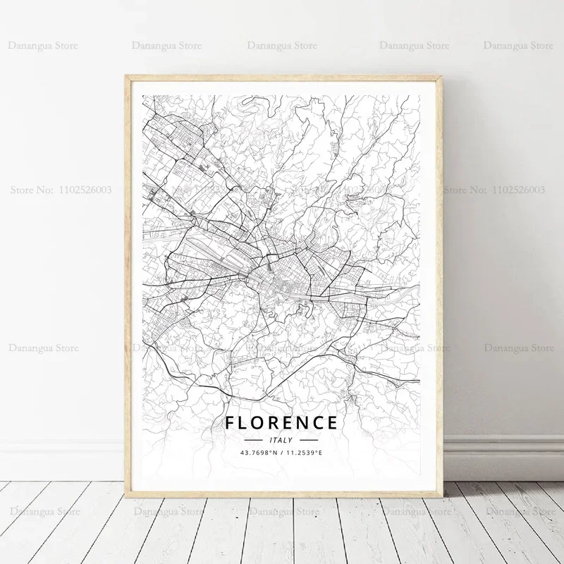 Настенное Искусство Печать На Холсте Современный Стиль Итальянский Городской