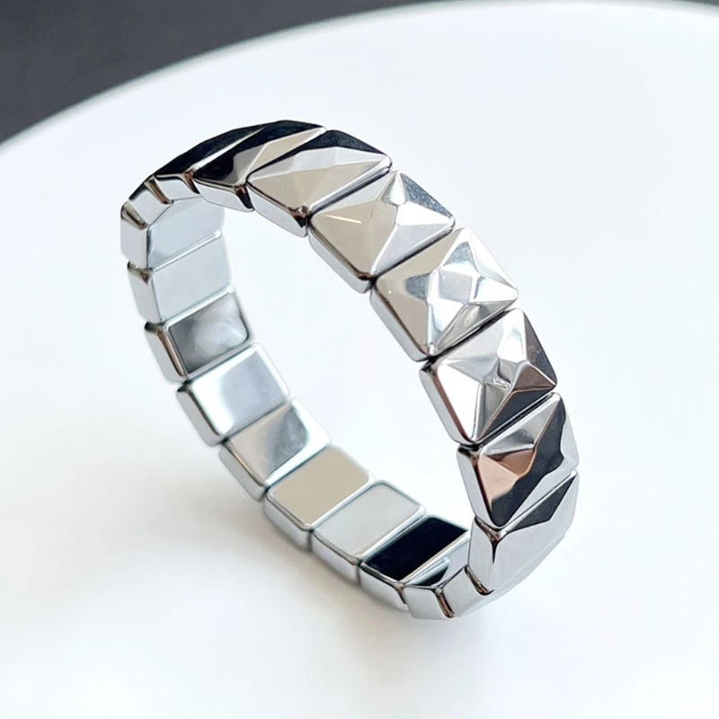 Браслет с терагерцовым камнем для женщин и мужчин браслет исцеляющей энергией