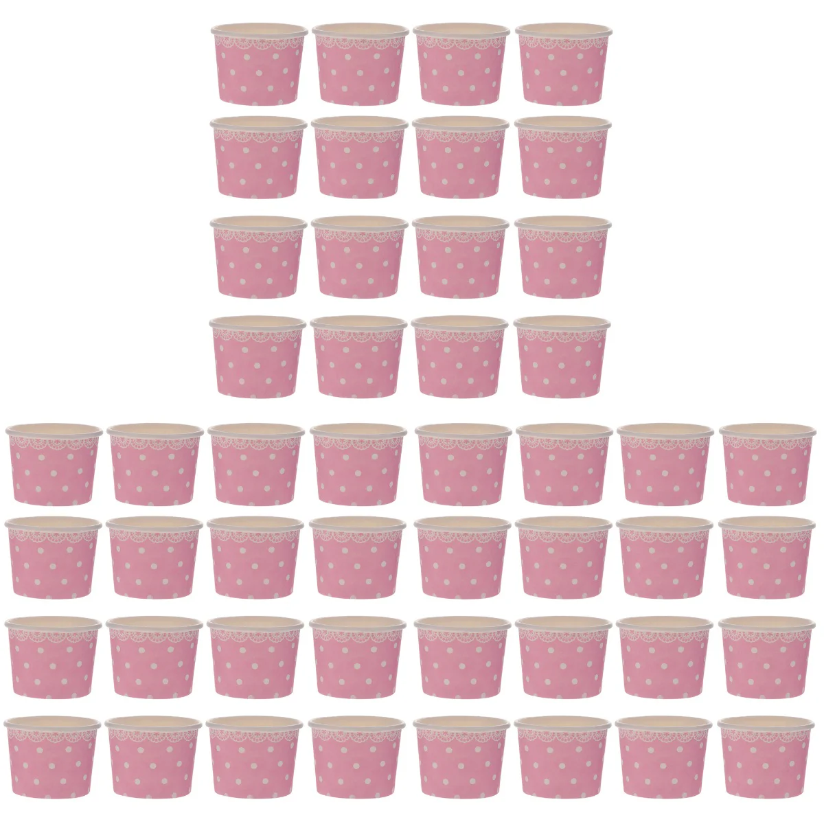 

150 Pcs Ice Cream Bowls Disposable Tub Paper Cup Pudding Dessert Container Jelly