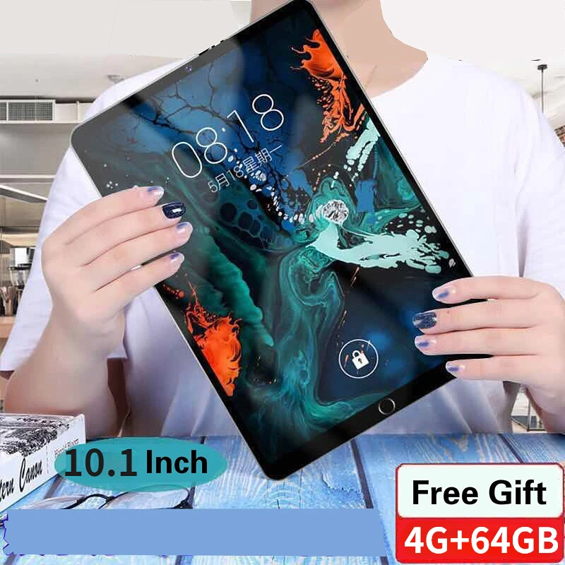 

2023 New Android 9.0 10.1 Inch 4GB RAM 64GB ROM Tablet Octa Core Dual Camera 5.0MP 3G 4G LTE WIFI Celular Bluetooth WIFI GPS