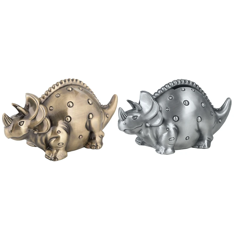 

1 шт., копилка из цинкового сплава в виде динозавра