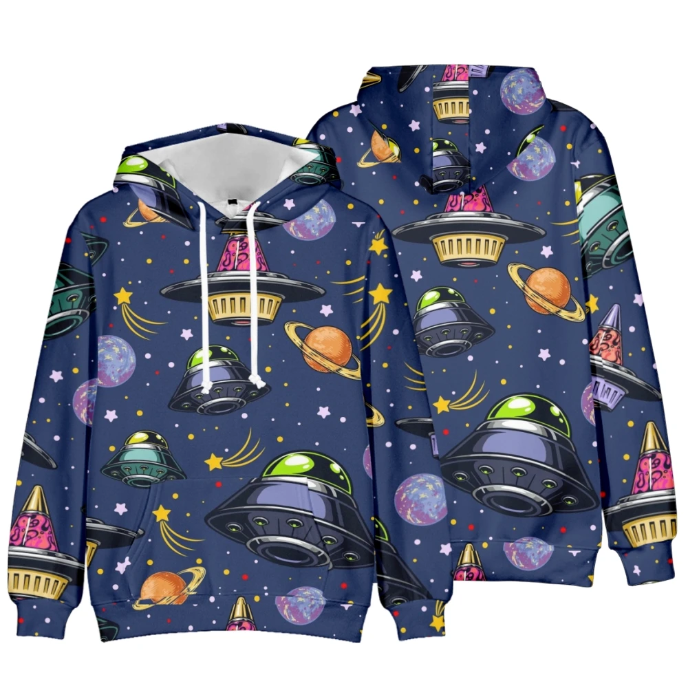

Y2K Cartoon Space Pattern Hoodies 2022 Winter New Grunge Long Sleeve Sweatshirt Casual Hooded Jacket Streetwear 2
