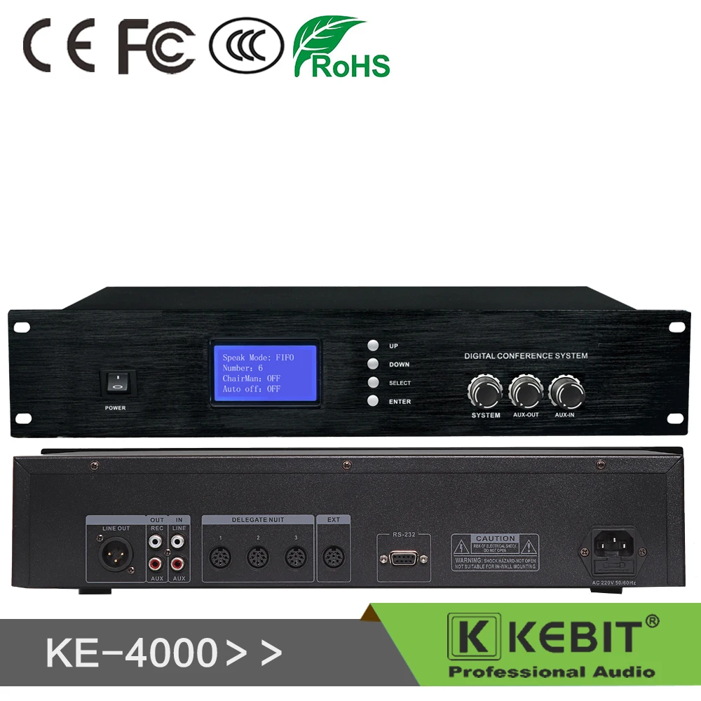 Фото KE-332A/B Проводной председатель Delegate Unit Система конференц-зала Микрофон №3