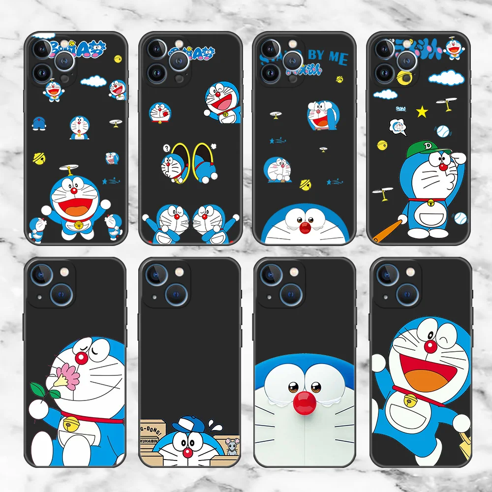 

Чехол с рисунком Аниме Doraemon для Apple iPhone 11, 13, 12 Pro, 7, XR, X, XS, Max, 8, 6, 6s Plus, 5 5S SE, 2020, черный мягкий чехол для телефона