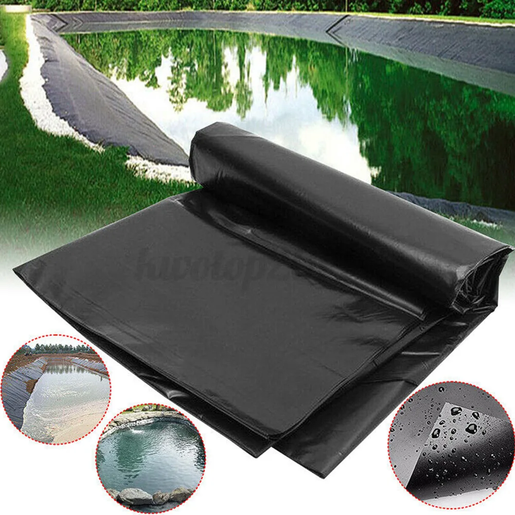 

0.12mm Thick HDPE Fish Pond Liners Durable Reinforced HDPE Heavy Landscaping Pool Pond Waterproof Liner Cloth