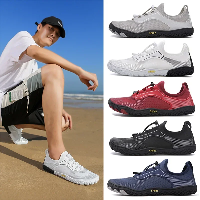 

Мужские кроссовки для плавания и дайвинга, быстросохнущие сандалии для воды, пляжа, для улицы, большие размеры