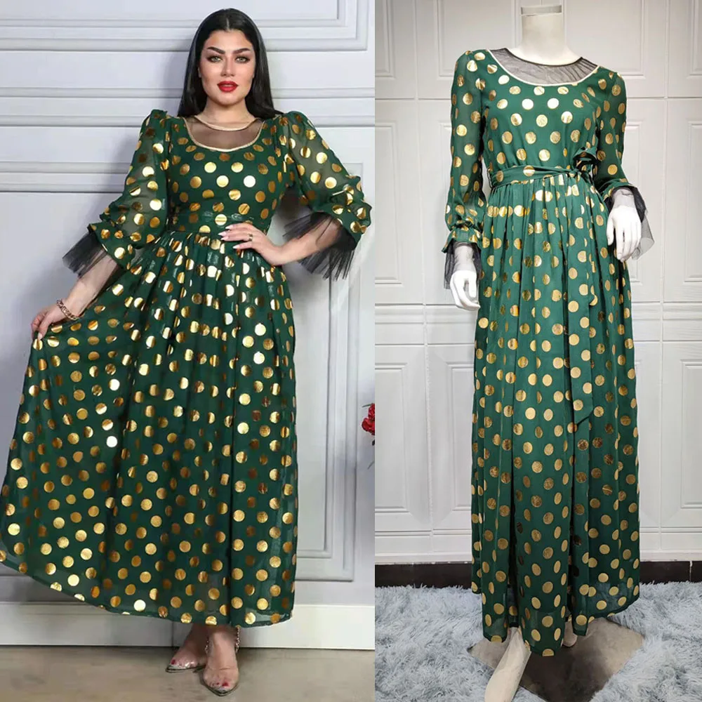 

Свободное длинное арабское платье Jalabiya, платье с золотым принтом, кафтан, мусульманский, мусульманский, абайя, вечерний Рамадан, ИД, кафтан, Дубай, Саудовский Халат