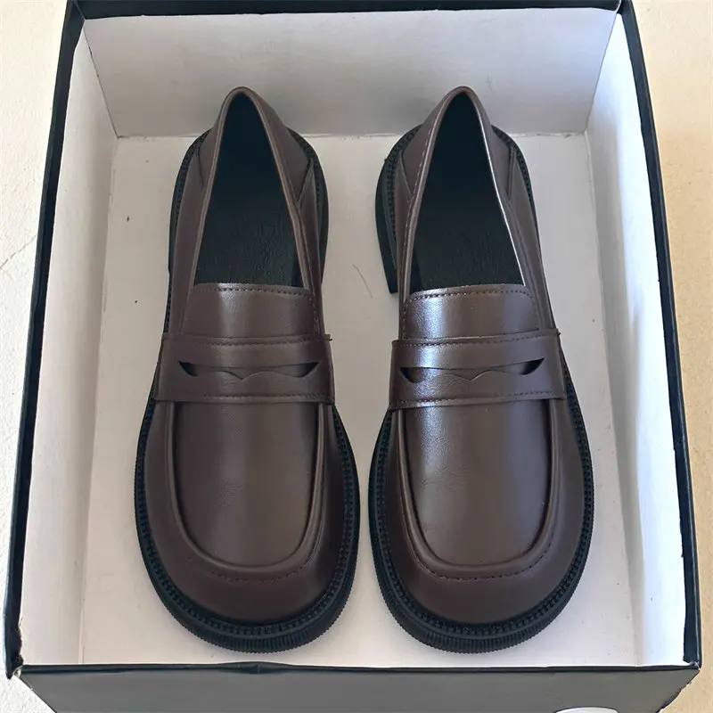 Туфли в стиле ретро Лолита японский стиль туфли с круглым носком для девушек Мэри