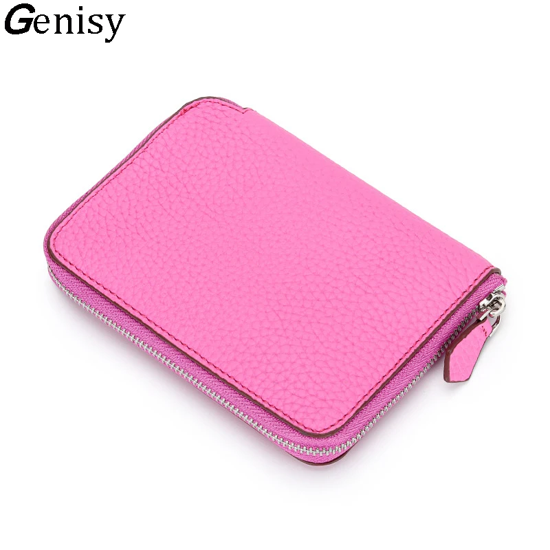 

New Women Short Wallet Many Department Ladies High Quality Small Clutch Money Bag Coin Card Holders Cowhide Purse Female Wallets
