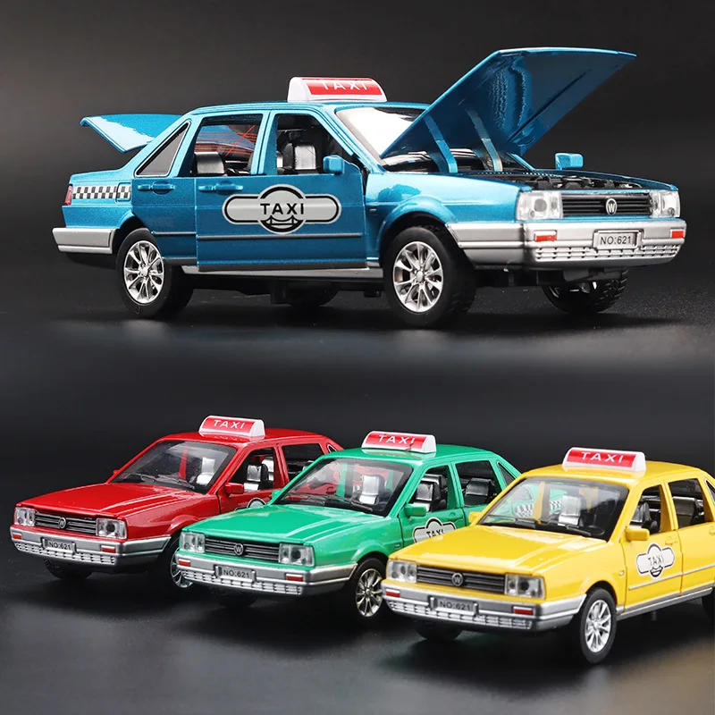 

1:32 Classic Alloy Taxi Car Volkswagen Die Casting Miniature Car Collection Car Model Toys for Children Boy Gifts