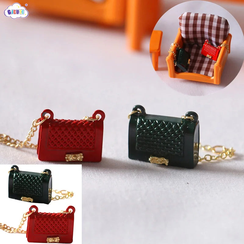 

1 шт. креативный кукольный домик, миниатюрная металлическая сумка, аксессуары для кукольной одежды, модное украшение, миниатюрная модель дл...