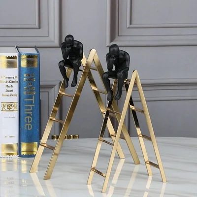 

European creative character ornaments modern simple model room study living room TV cabinet light luxury soft decoration home