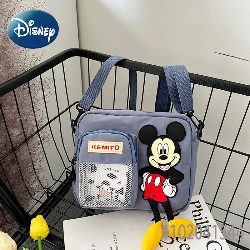Disney Shoulder Bag for Girls Crossbody Bag Mickey Mouse Durable Canvas Crossbody Side Bag Female Cute Luxury Free Shipping