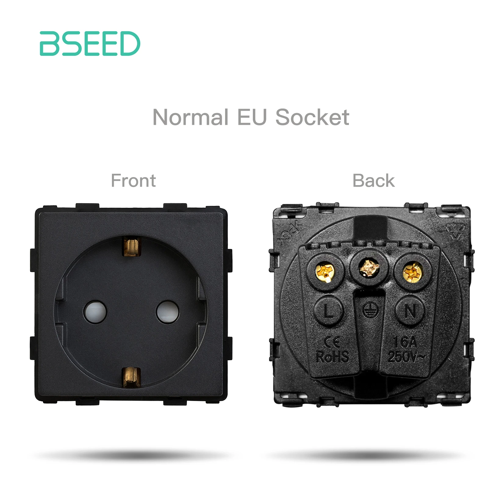 

BSEED белая настенная розетка с двумя USB-портами