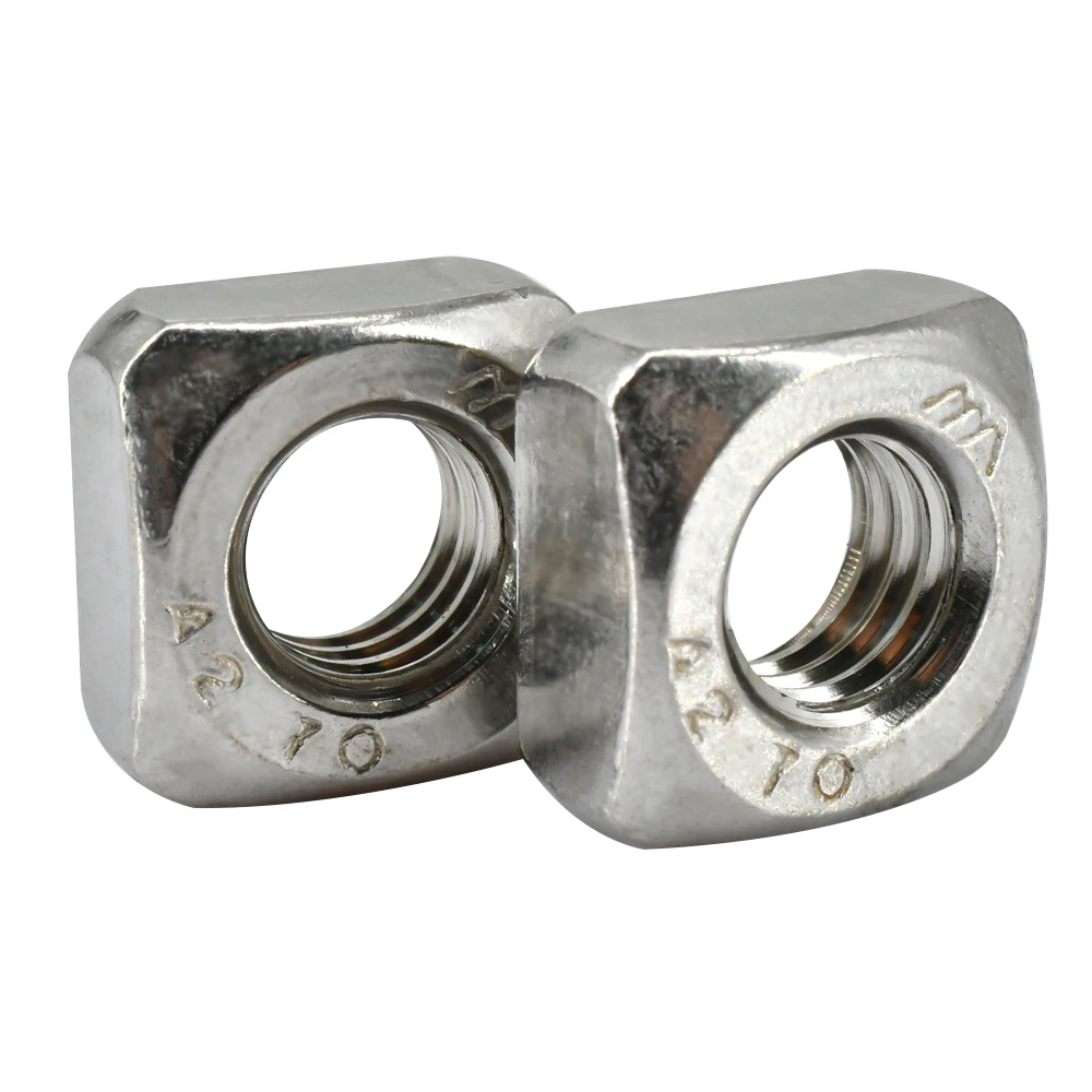 DIN562 ТОНКАЯ Гайка M3 M4 M5 M6 M8 M10 M12 A2 КВАДРАТНЫЕ ТОНКИ ИЗ НЕРЖАВЕЮЩЕЙ СТАЛИ 5-50 шт.