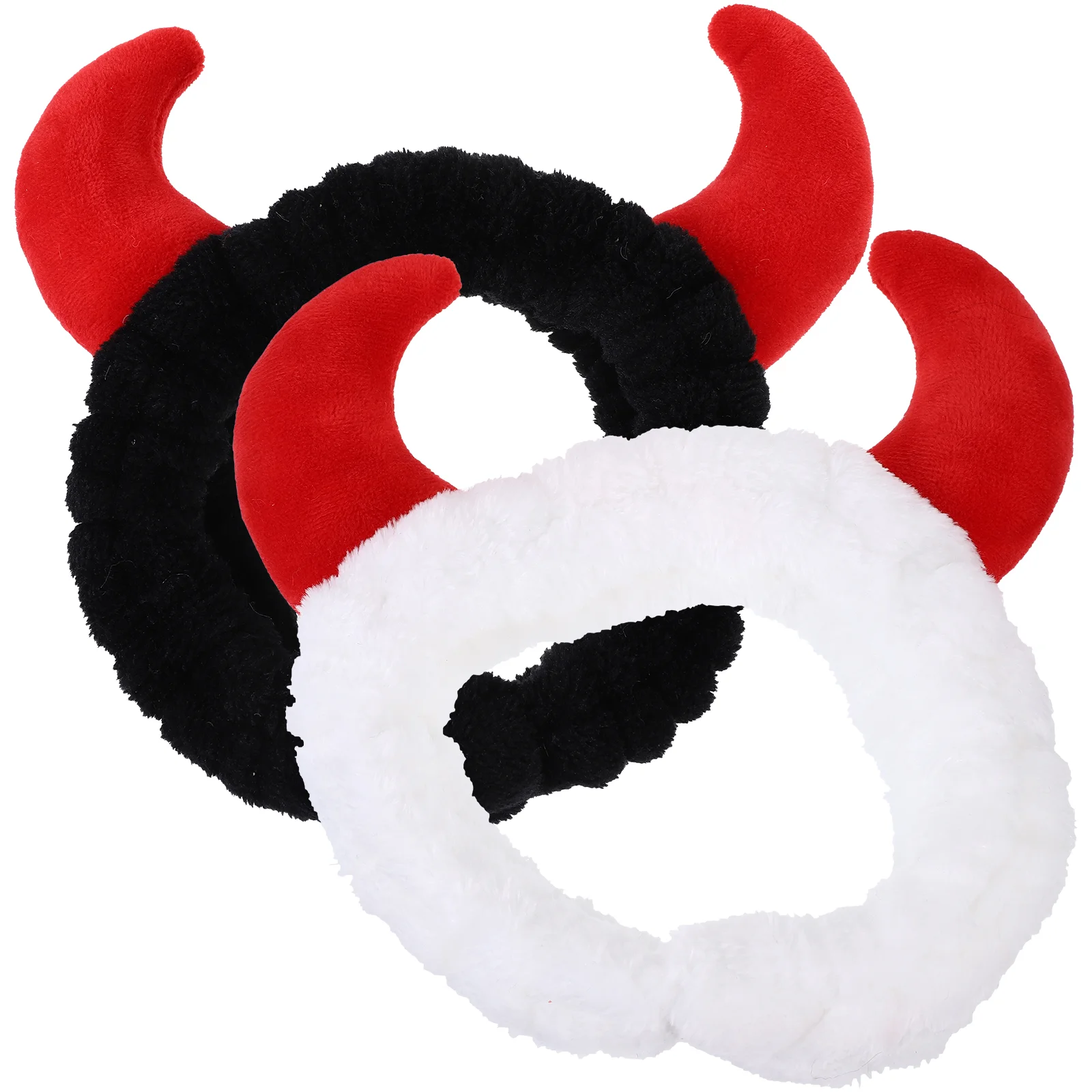 

2 Pcs Facial Headband Bath Headband Women Washing Face Make Hair Horn Fabric Makeup Spa Girls