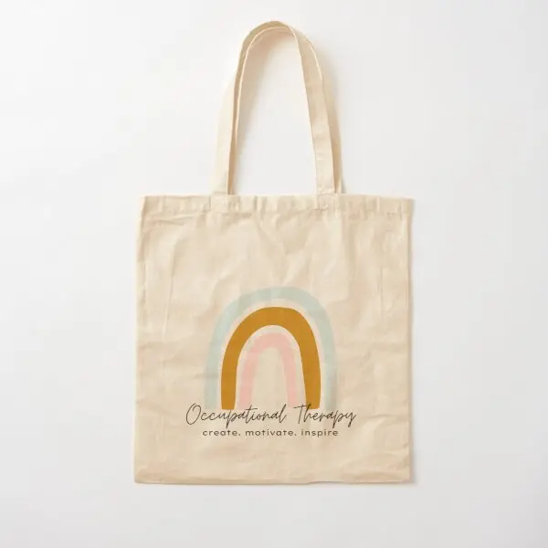 

Occupational Therapy Create Motivate Ins Canvas Bag Printed Tote Unisex Shopper Travel Handbag Fashion Shoulder Bag Casual
