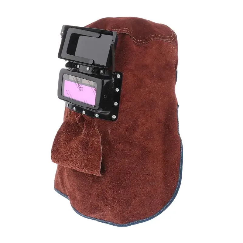 

Welding Mask Neck Face Cover Protection Protective Welder Hat Cowhide Suede Working