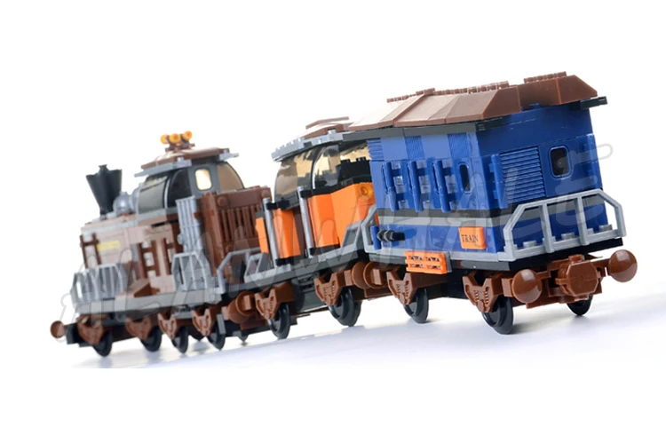 682 шт. городские поезда Вестерн Чейз паровоз пассажиры кареты треки 25710