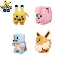 anime pokemon plush pikachu eevee psyduck plush doll big adventure anime game stuffed square kids toy christmas classic gifts