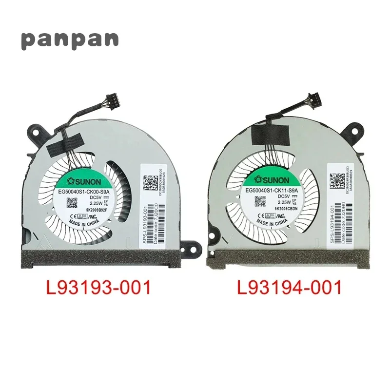 Новый вентилятор охлаждения процессора и графического ноутбука для HP ENVY X360 15M-ED