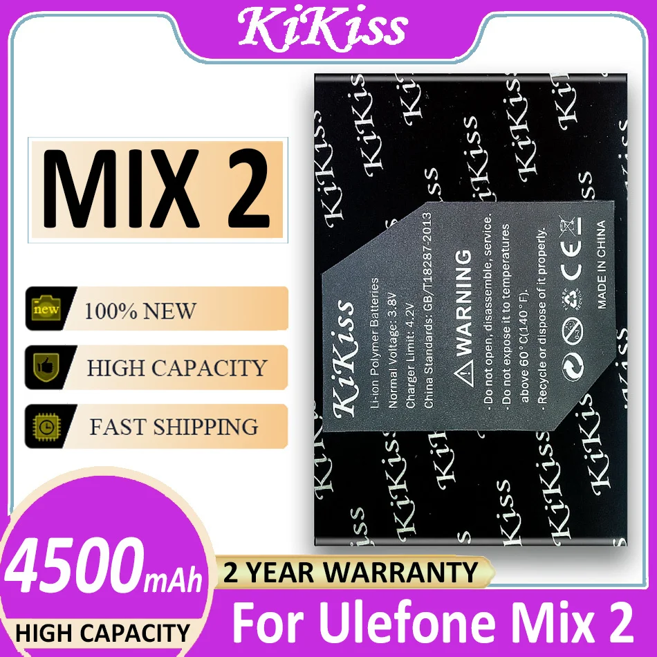 

Original KiKiss Battery 4500mAh for Ulefone MIX 2 Bateria