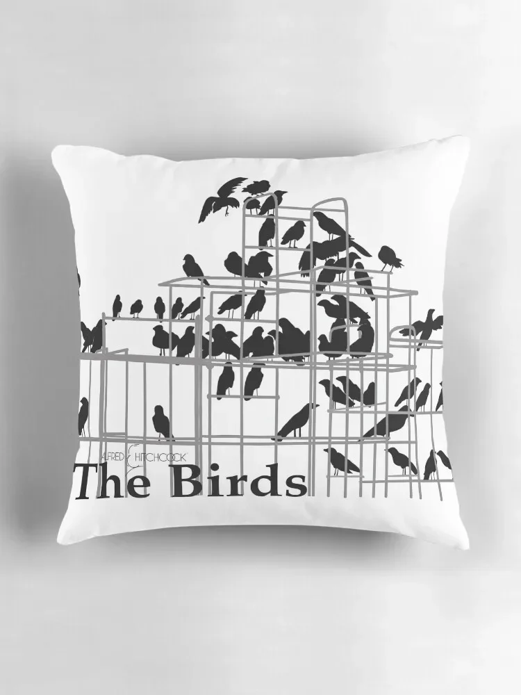 Декоративная подушка Альфреда Хичкокака с птицами роскошная для сидения