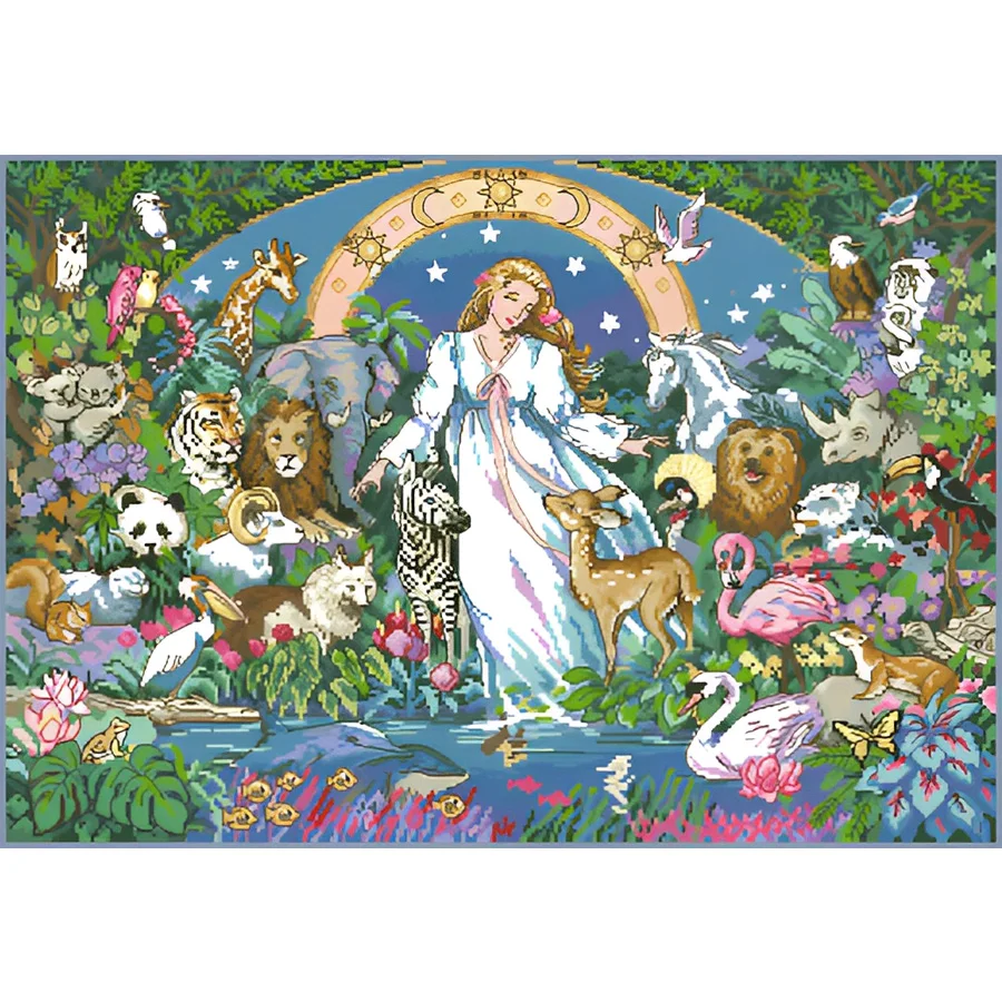 

MM Gold Collection Counted Cross Stitch Kit Cross stitch RS cotton with cross stitch Merejka Dim 03797 Earth Mother
