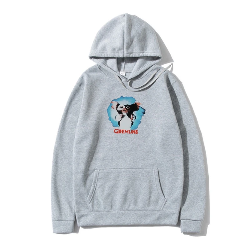 

Fashion Funny Outerwear Sweatshir Hoody Gremlins Mens Outerwear - Full Color Gizmo Photo Image Over Red Name Hip-Hop Casual Swea