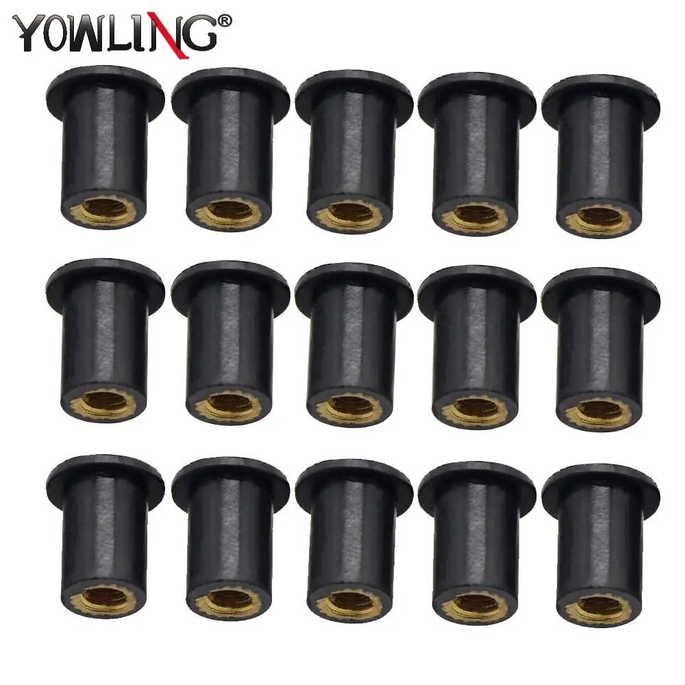 

M5 5MM Motorcycle Accessories Windscreen Well nut Rubber Well Nuts Screw Bolt Blind Fastener Fishing Kayak Boat Marine Canoe