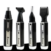 2018 multifunction 4 in 1 electric men sh 2051 ear nose trimmer rechargeable portable hair clipper shaver beard eyebrow trimmer