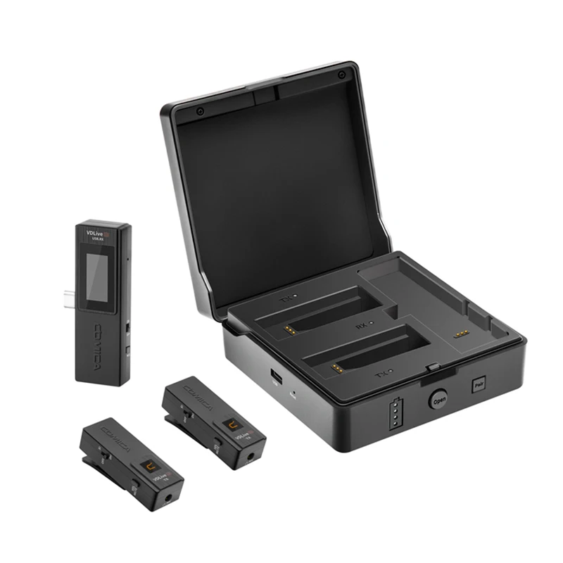 

COMICA VDLive 10 USB 2.4G Professional Wireless USB Microphone Dual-Channel Microphone for Camera/Smartphones/Computer