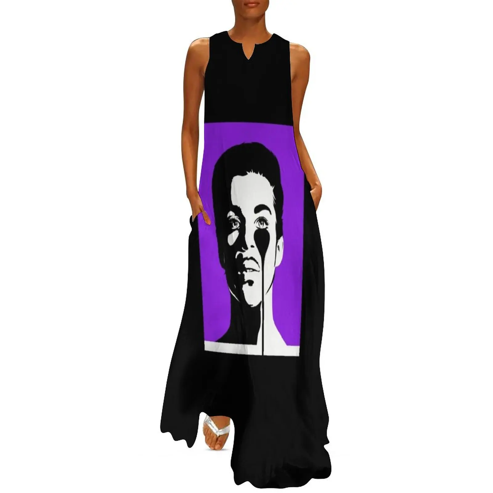 Женское длинное платье с абстрактным принтом роскошное вечернее для выпускного