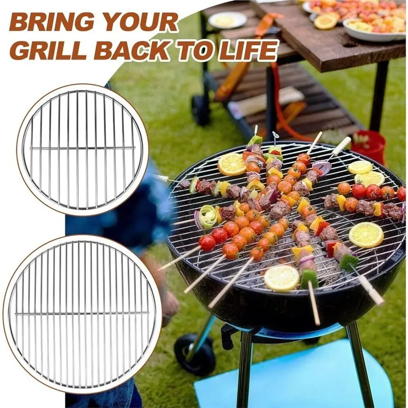 Фото Набор решеток для гриля ABKY-Cooking Grate 13,5 и 10,5 дюймов - подходит для решеток Weber 14 дюймов Smokey Joe Silver и Gold Tuck-N-Carry. №5