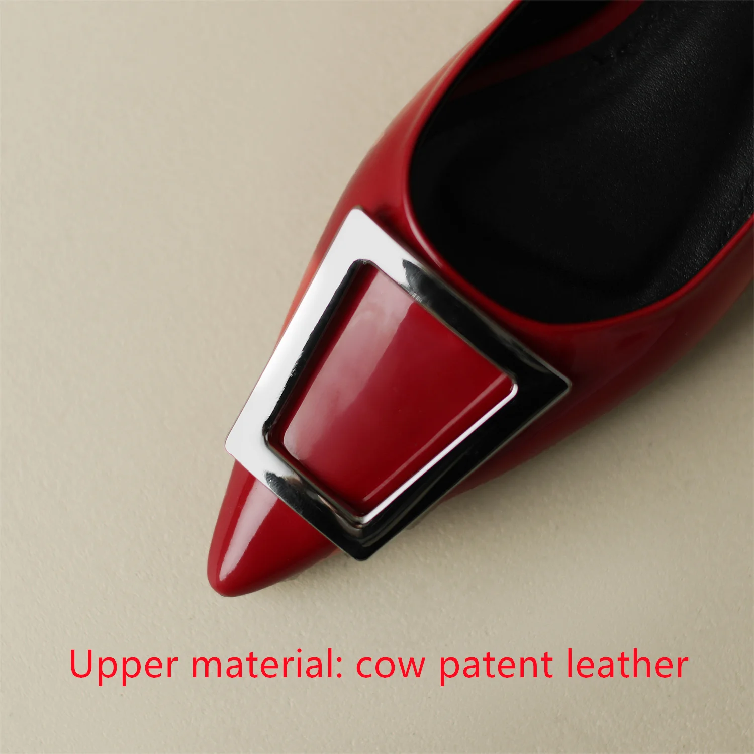 Women Sandals Genuine Leather 2023 Summer New Fashion Handmade Pointed Toe Patent Leather Low-Heeled Breathable Luxury Shoes