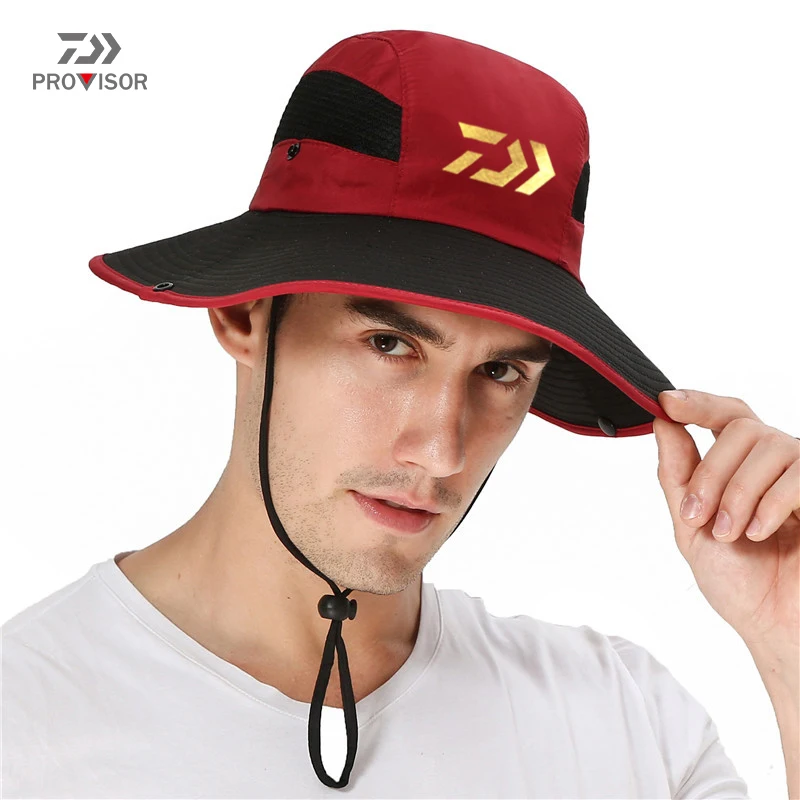 

2022 Fishing Sun Hat Outdoor Hiking Sunscreen Windproof Sun Hat Fishing Cap Men's Summer Foldable Breathable Fishing Sunhat