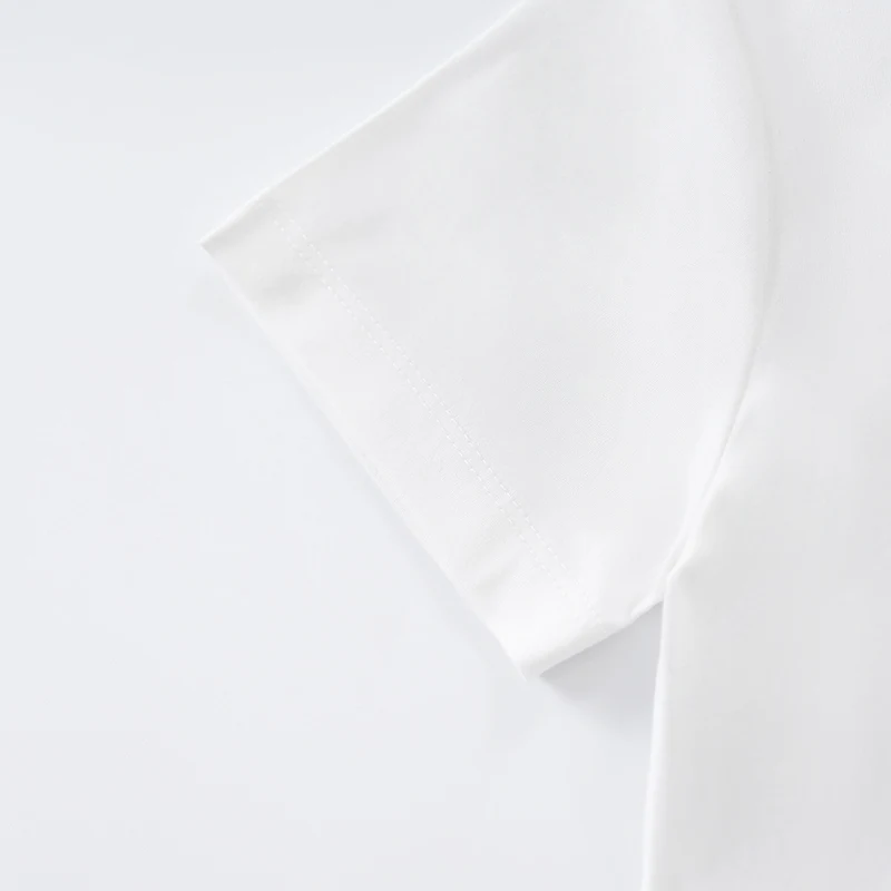 Футболка с коротким рукавом для новорожденных девочек и мальчиков